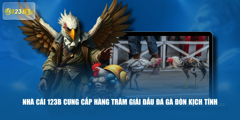 Nhà Cái 123B Cung Cấp Hàng Trăm Giải Đấu Đá Gà Đòn Kịch Tính